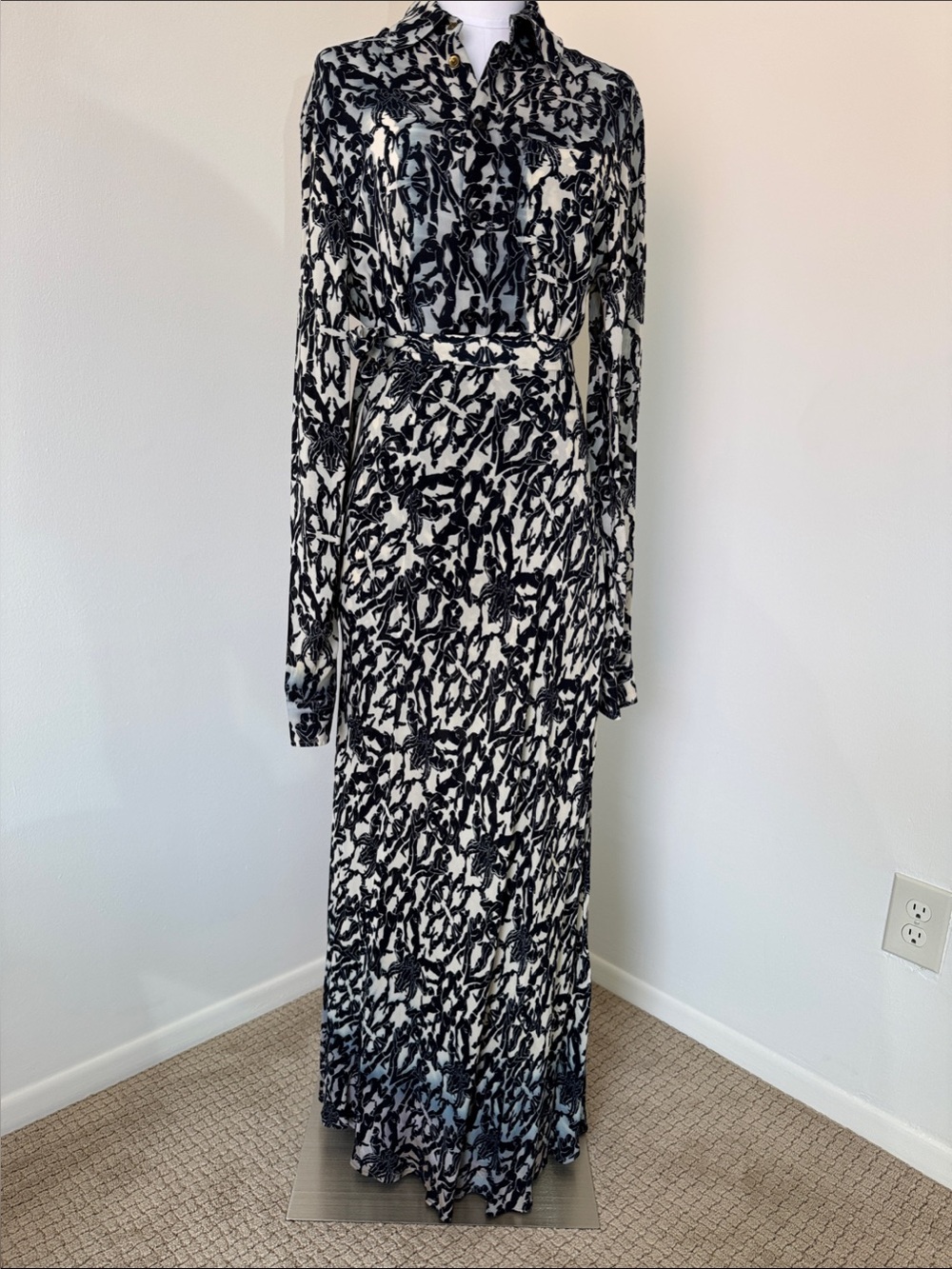 Archival Vintage Jean Paul Gaultier JPG Nude Figure Trompe Loeil Devore Set